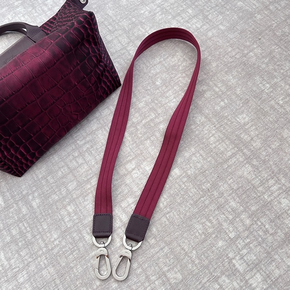 Longchamp Crocodile Printed Le Pliage Tote Bag - Picture 11 of 16